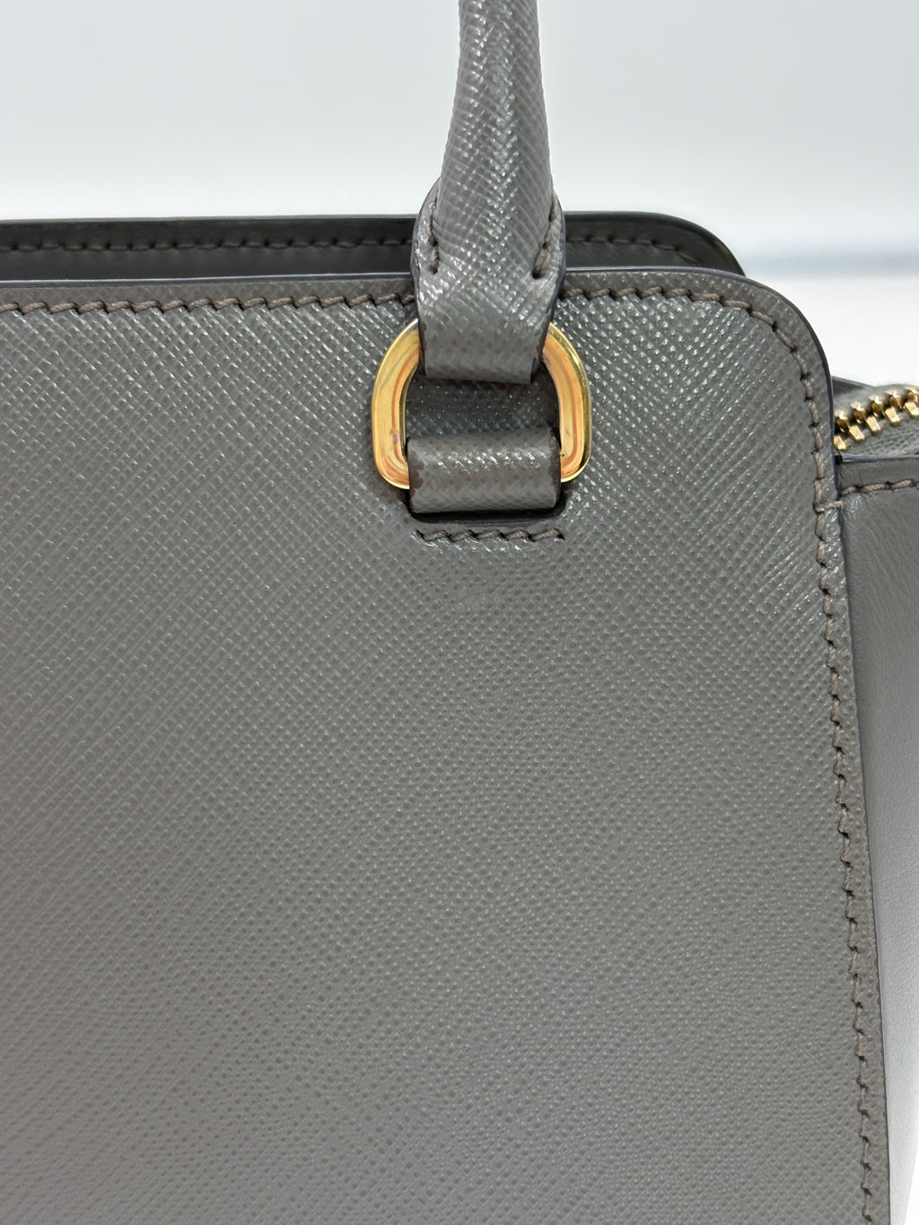 Prada Gray Satchel