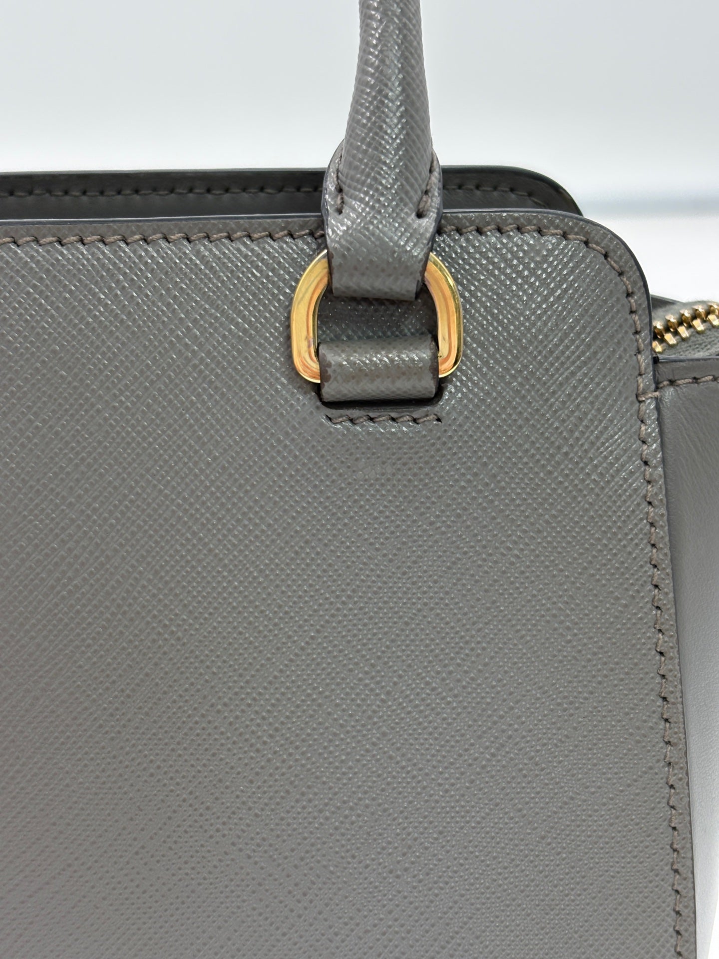 Prada Gray Satchel