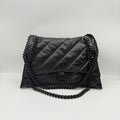 Balenciaga CRUSH Leather Black 31.0 cm long x 19.8 cm high x 6.9 cm wide 716393210IY1000