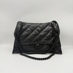 Balenciaga CRUSH Leather Black 31.0 cm long x 19.8 cm high x 6.9 cm wide 716393210IY1000