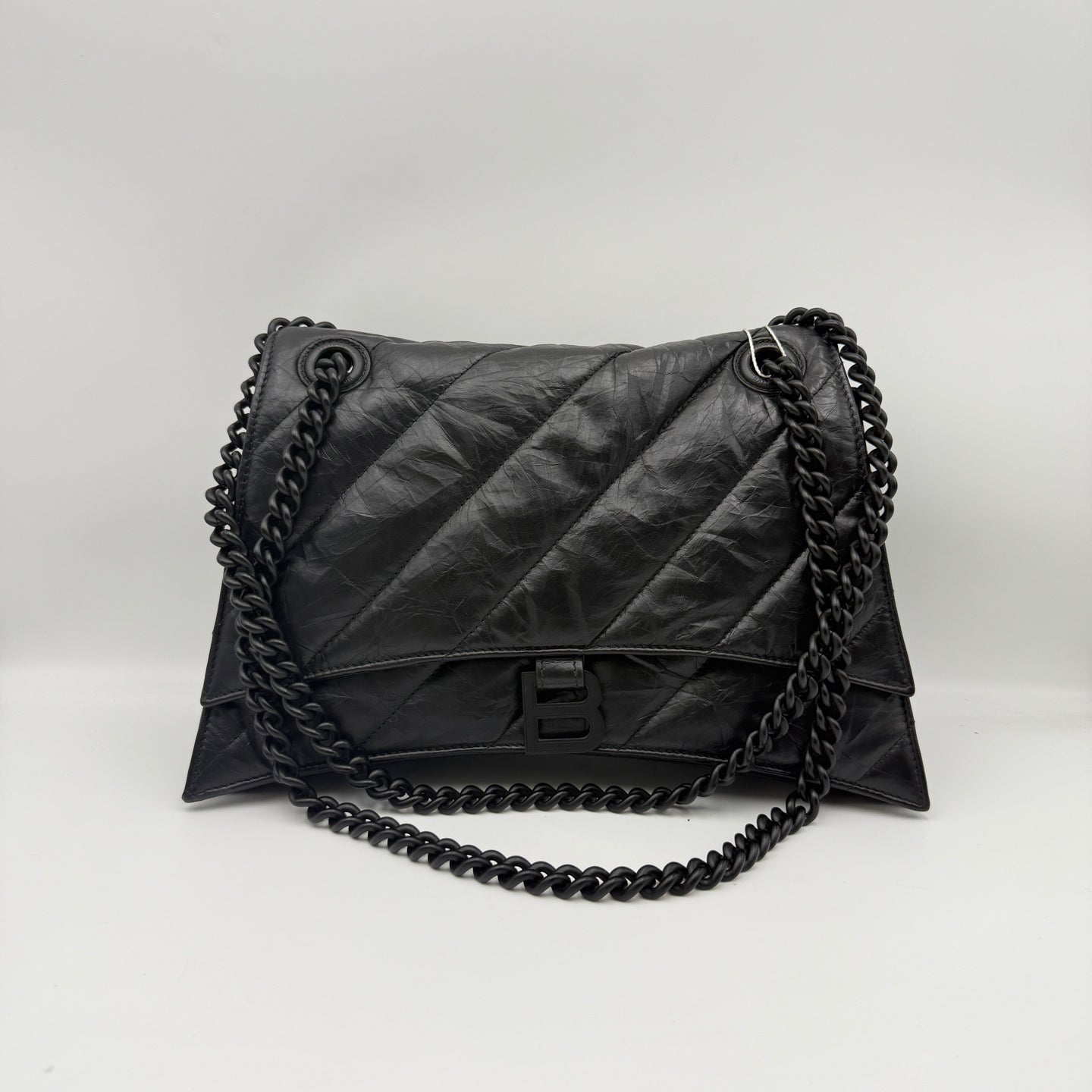 Balenciaga CRUSH Leather Black 31.0 cm long x 19.8 cm high x 6.9 cm wide 716393210IY1000