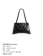 Balenciaga CRUSH Leather Black 31.0 cm long x 19.8 cm high x 6.9 cm wide 716393210IY1000