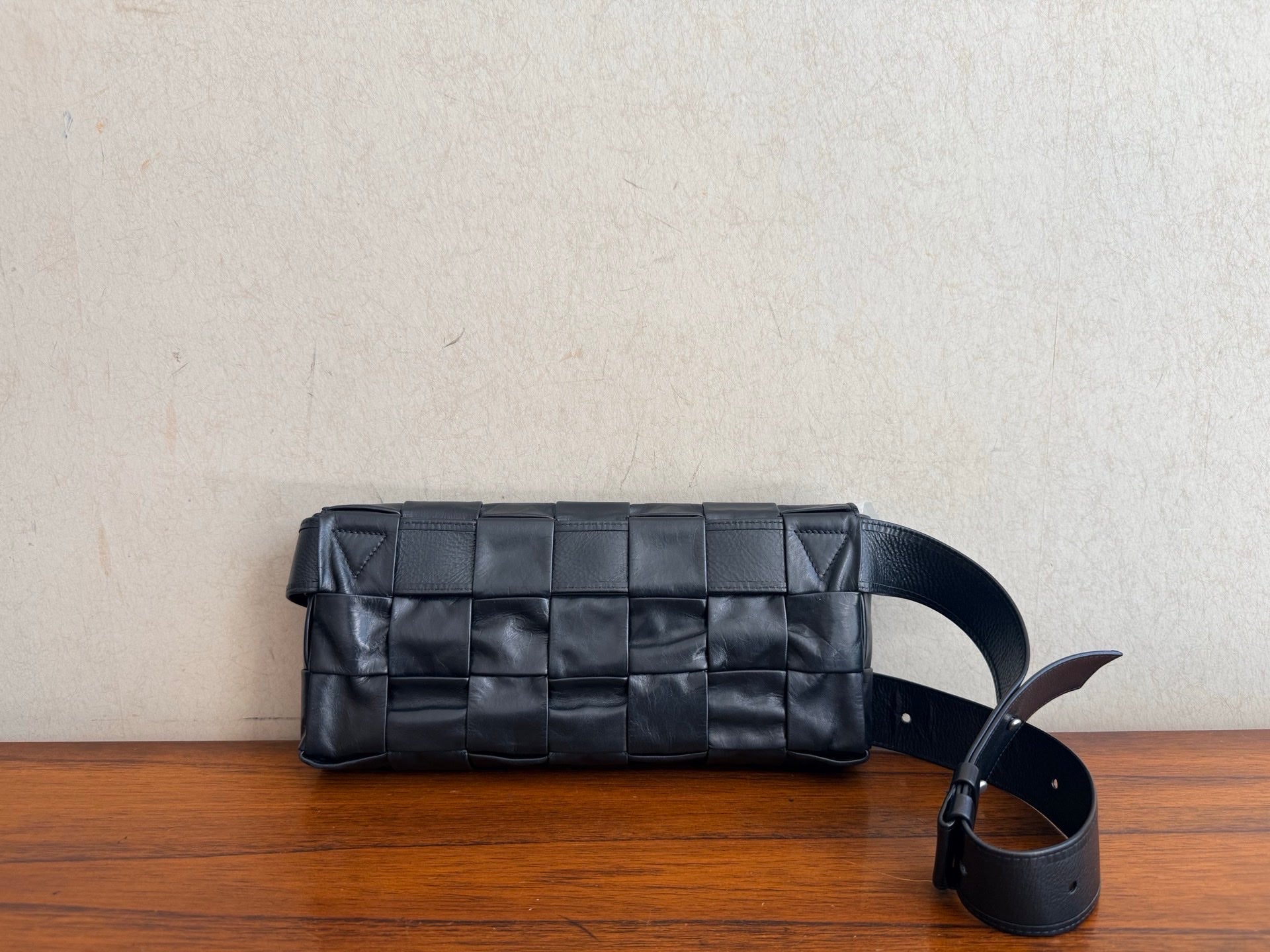 Bottega Veneta Cassette Black Belt Bag & Fanny Pack