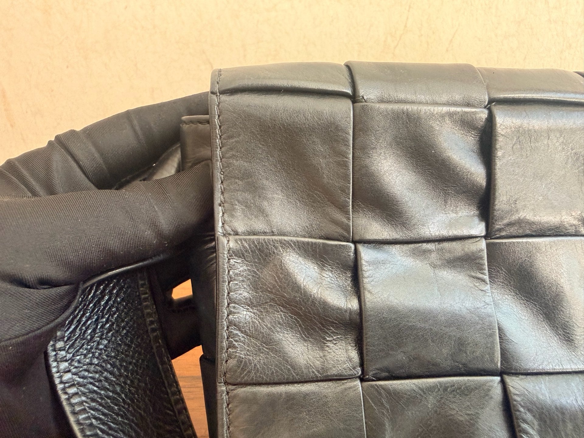 Bottega Veneta Cassette Black Belt Bag & Fanny Pack