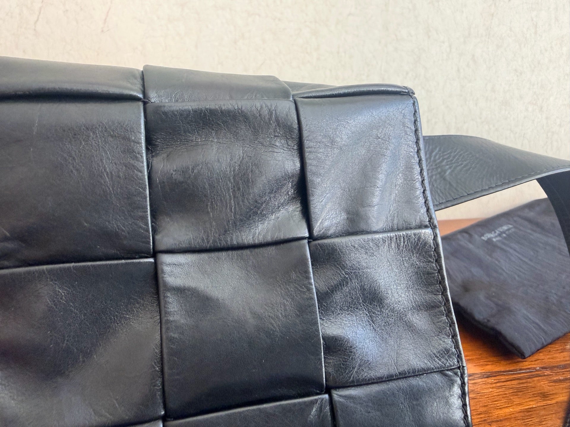 Bottega Veneta Cassette Black Belt Bag & Fanny Pack