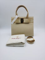 Salvatore Ferragamo Beige Satchel