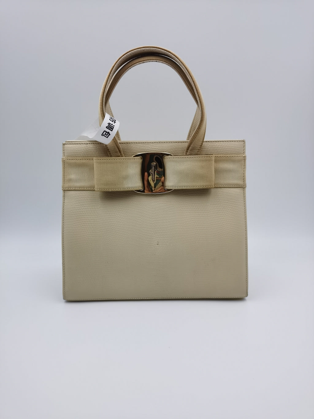 Salvatore Ferragamo Beige Satchel