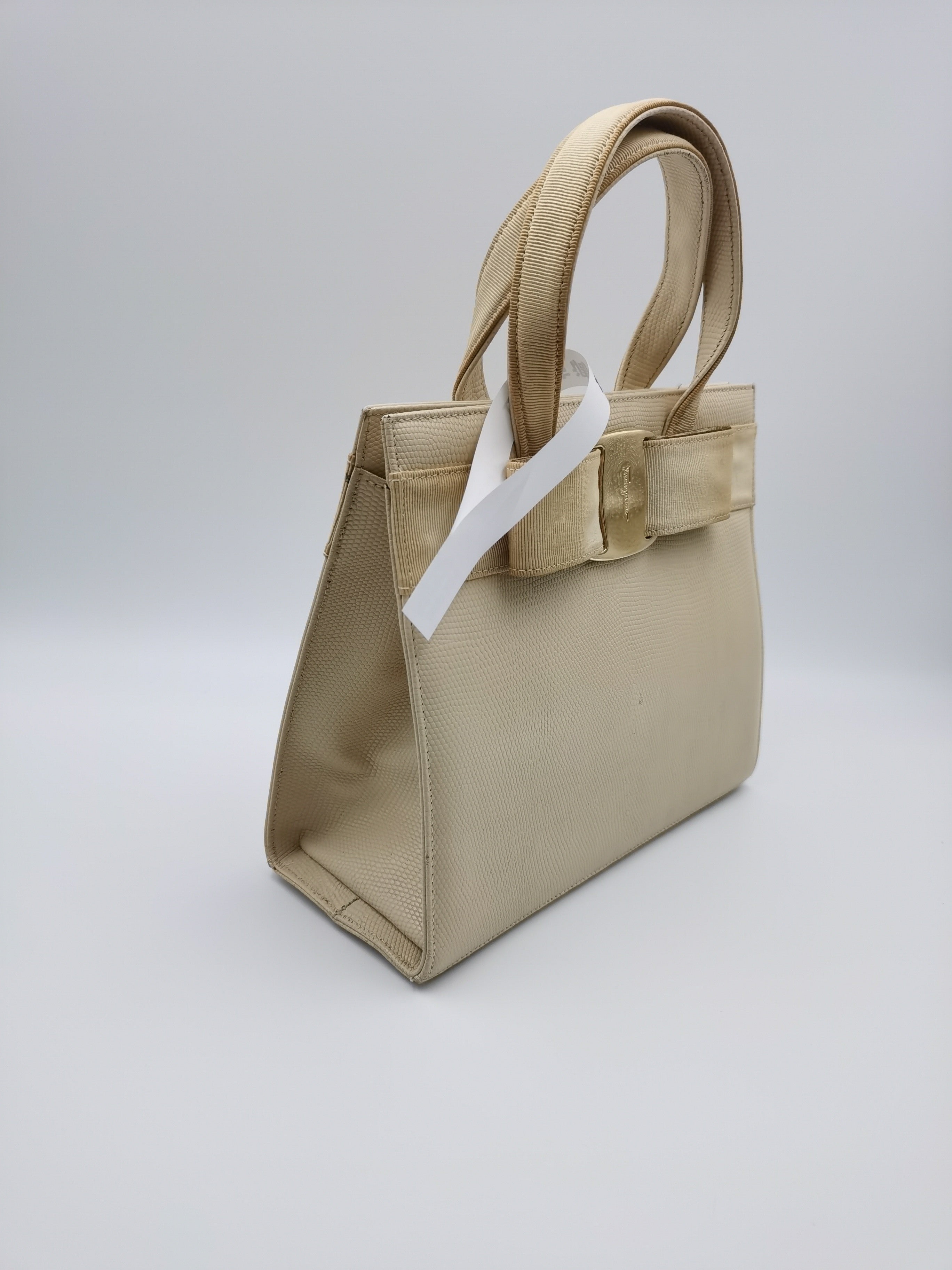 Salvatore Ferragamo Beige Satchel
