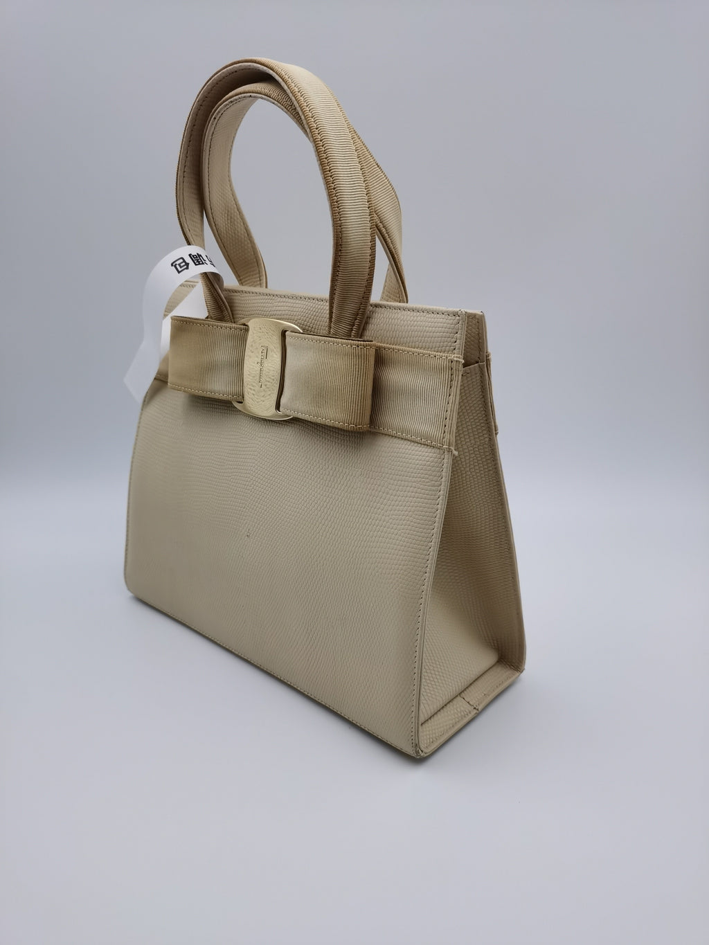 Salvatore Ferragamo Beige Satchel