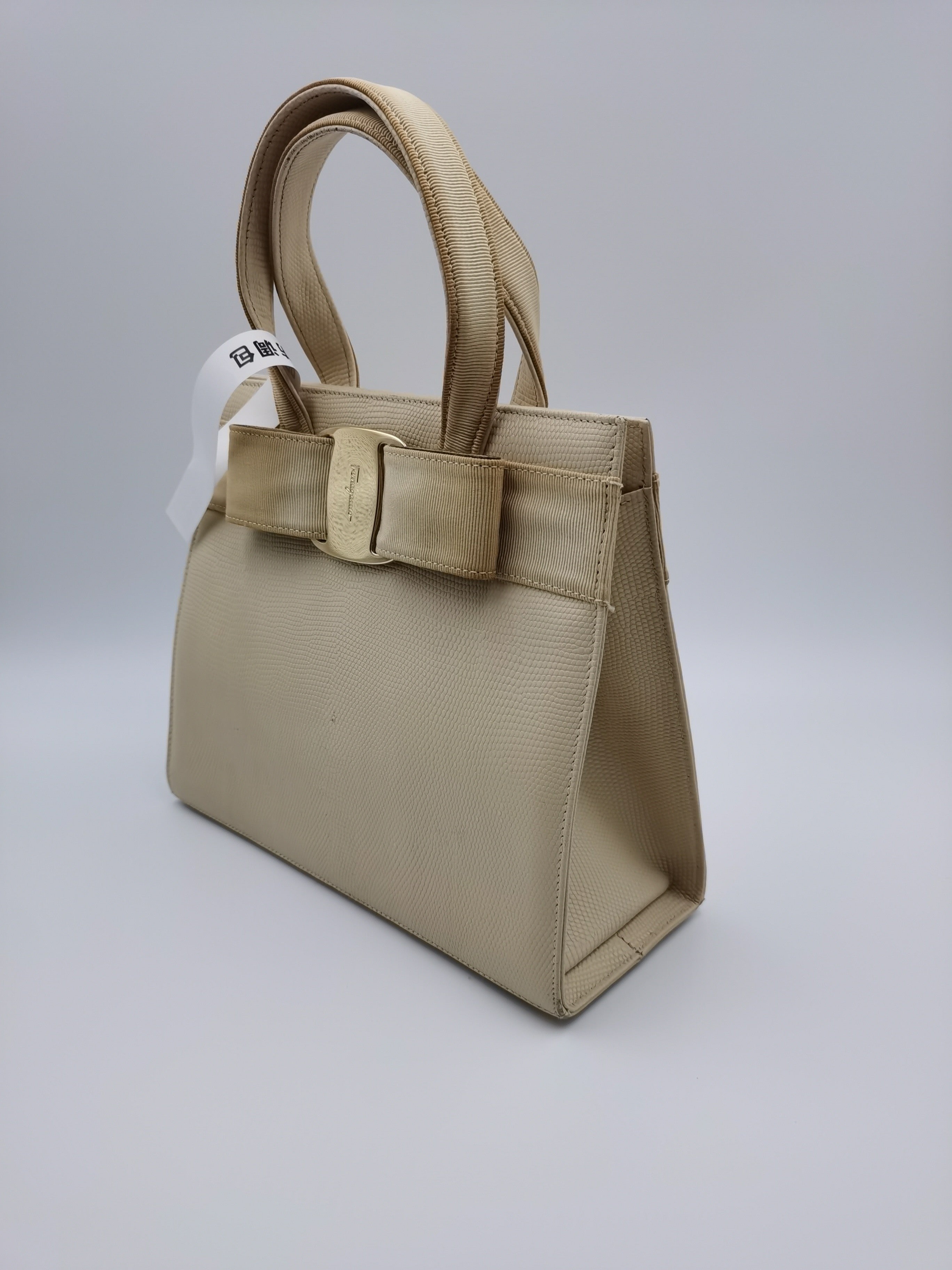 Salvatore Ferragamo Beige Satchel