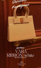 Salvatore Ferragamo Beige Satchel