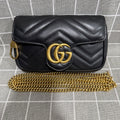 Gucci GG Marmont Collection Leather Black 476433 DTDCT 1000