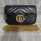 Gucci GG Marmont Collection Leather Black 476433 DTDCT 1000