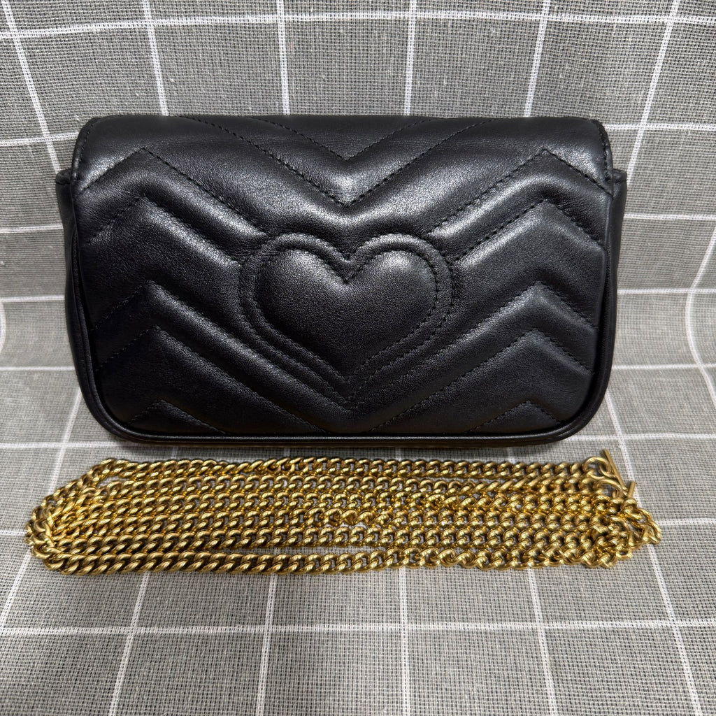 Gucci GG Marmont Collection Leather Black 476433 DTDCT 1000