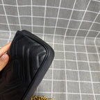 Gucci GG Marmont Collection Leather Black 476433 DTDCT 1000