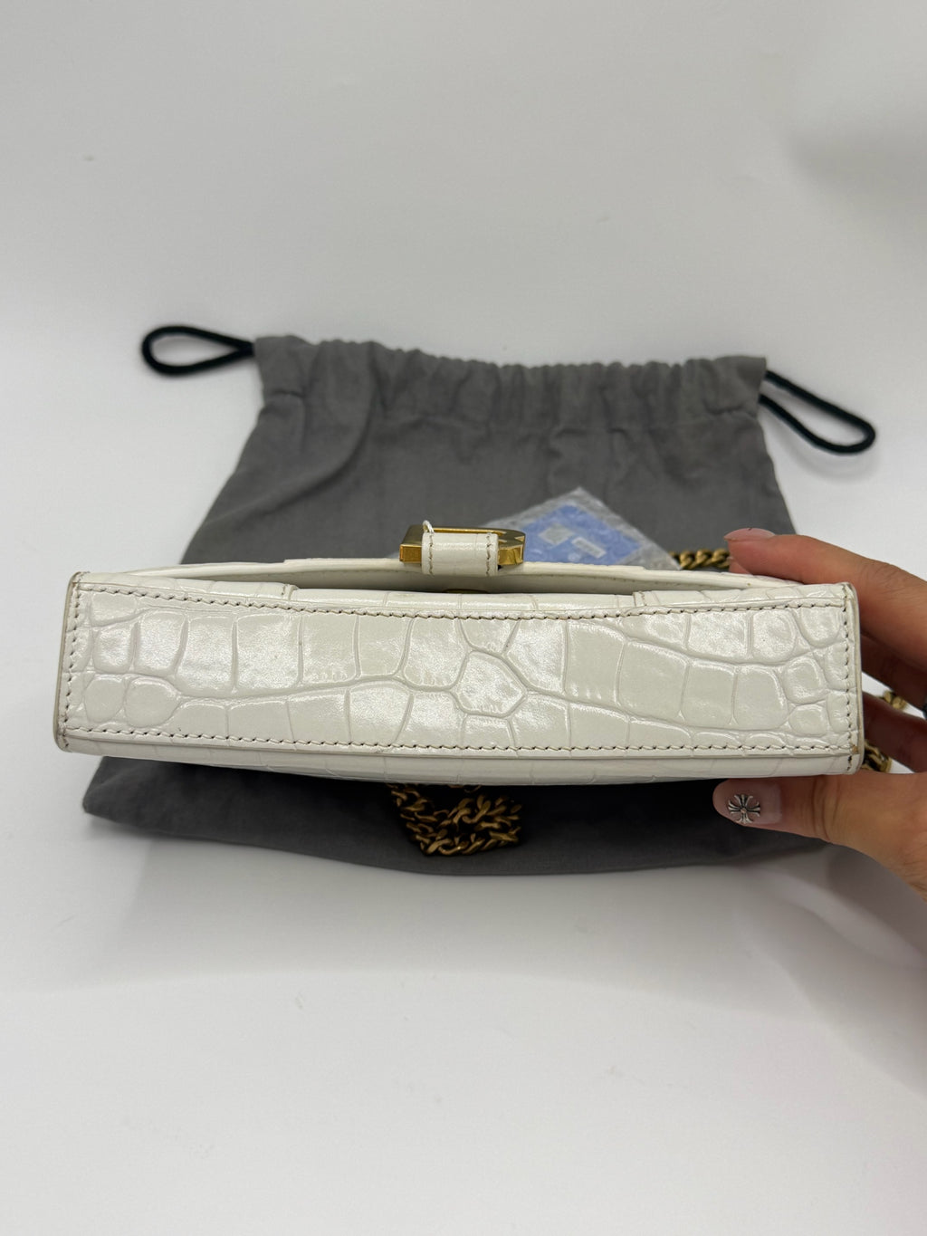 Balenciaga White Shoulder Bag