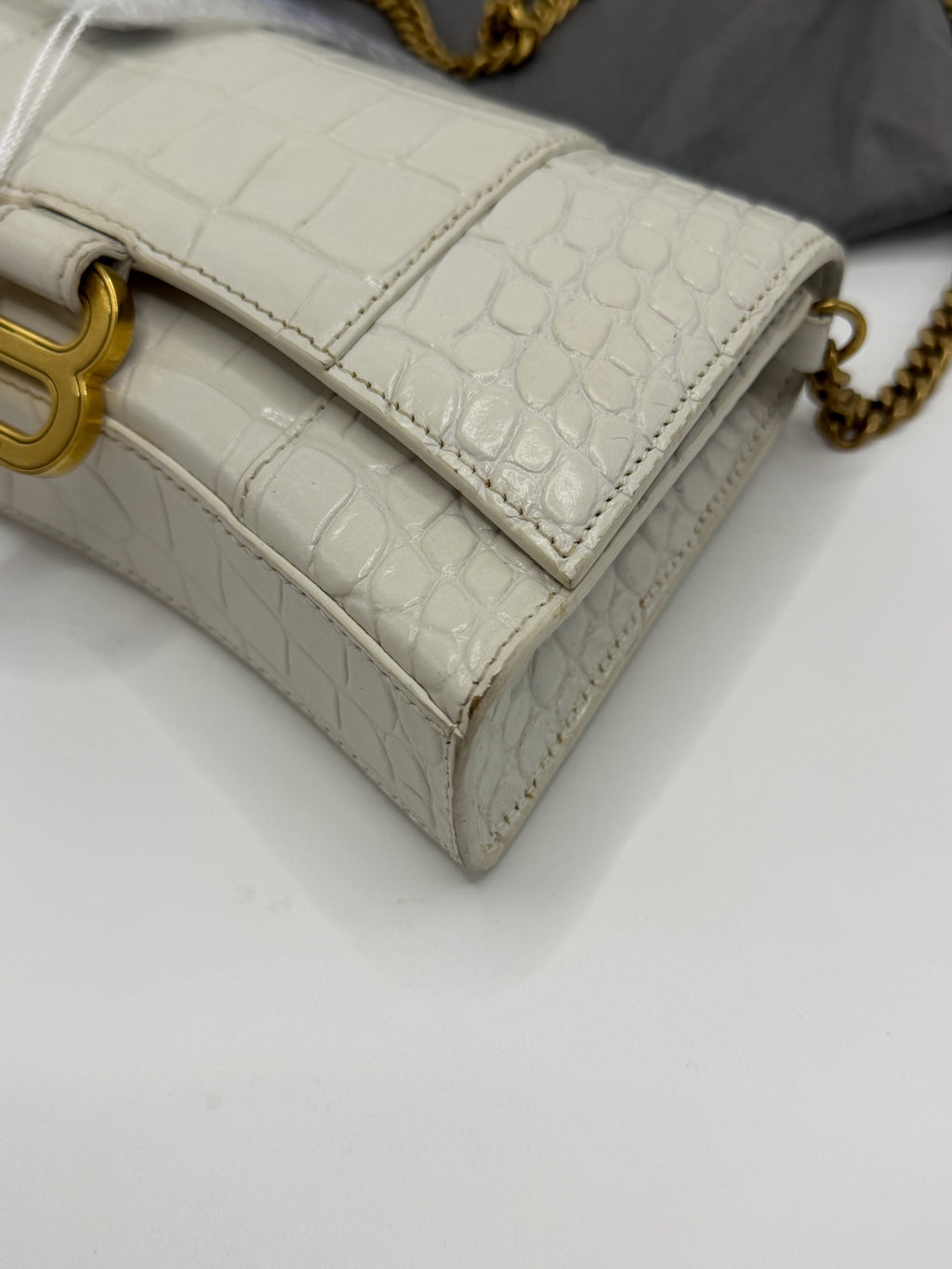 Balenciaga White Shoulder Bag