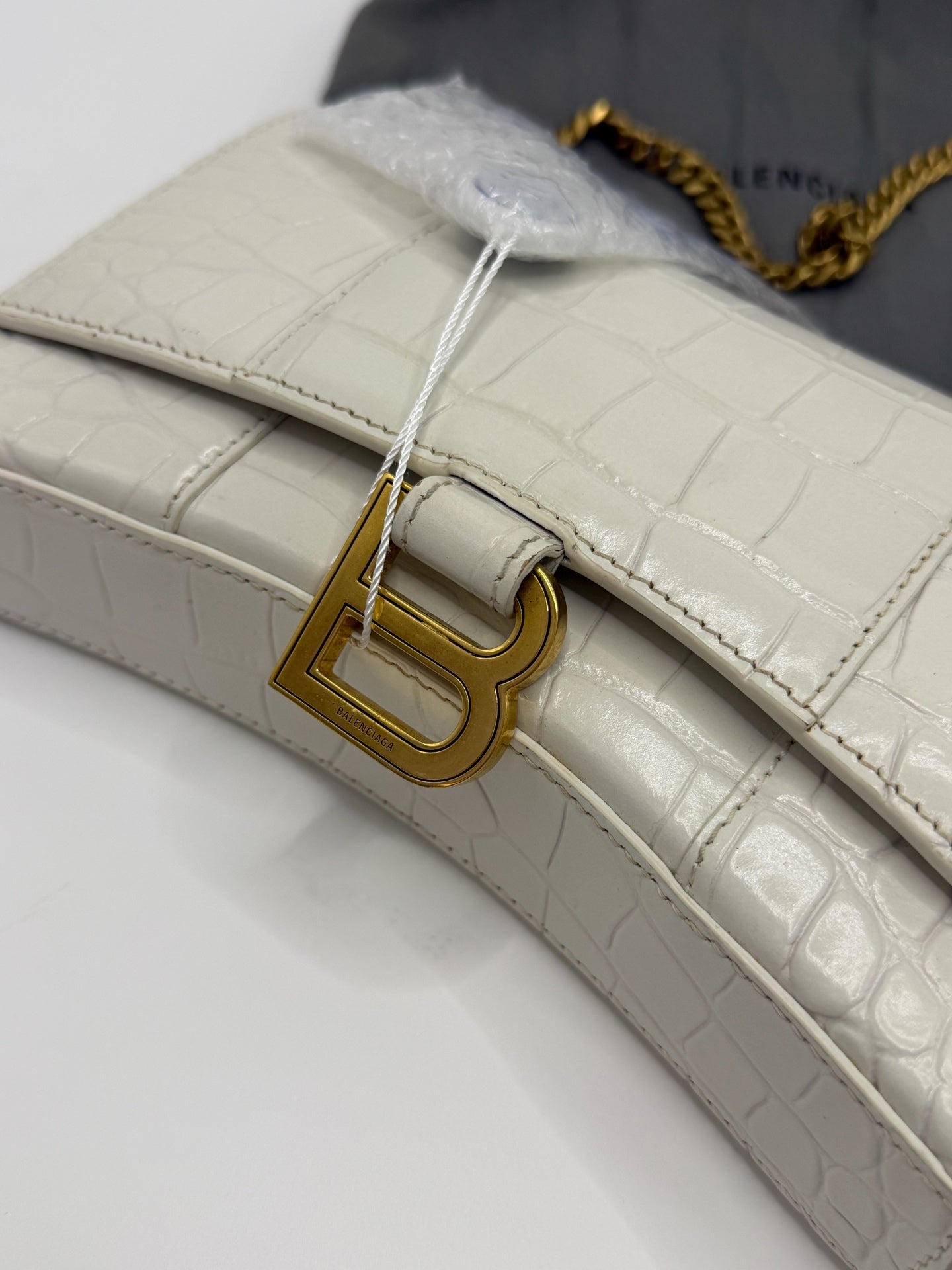 Balenciaga White Shoulder Bag