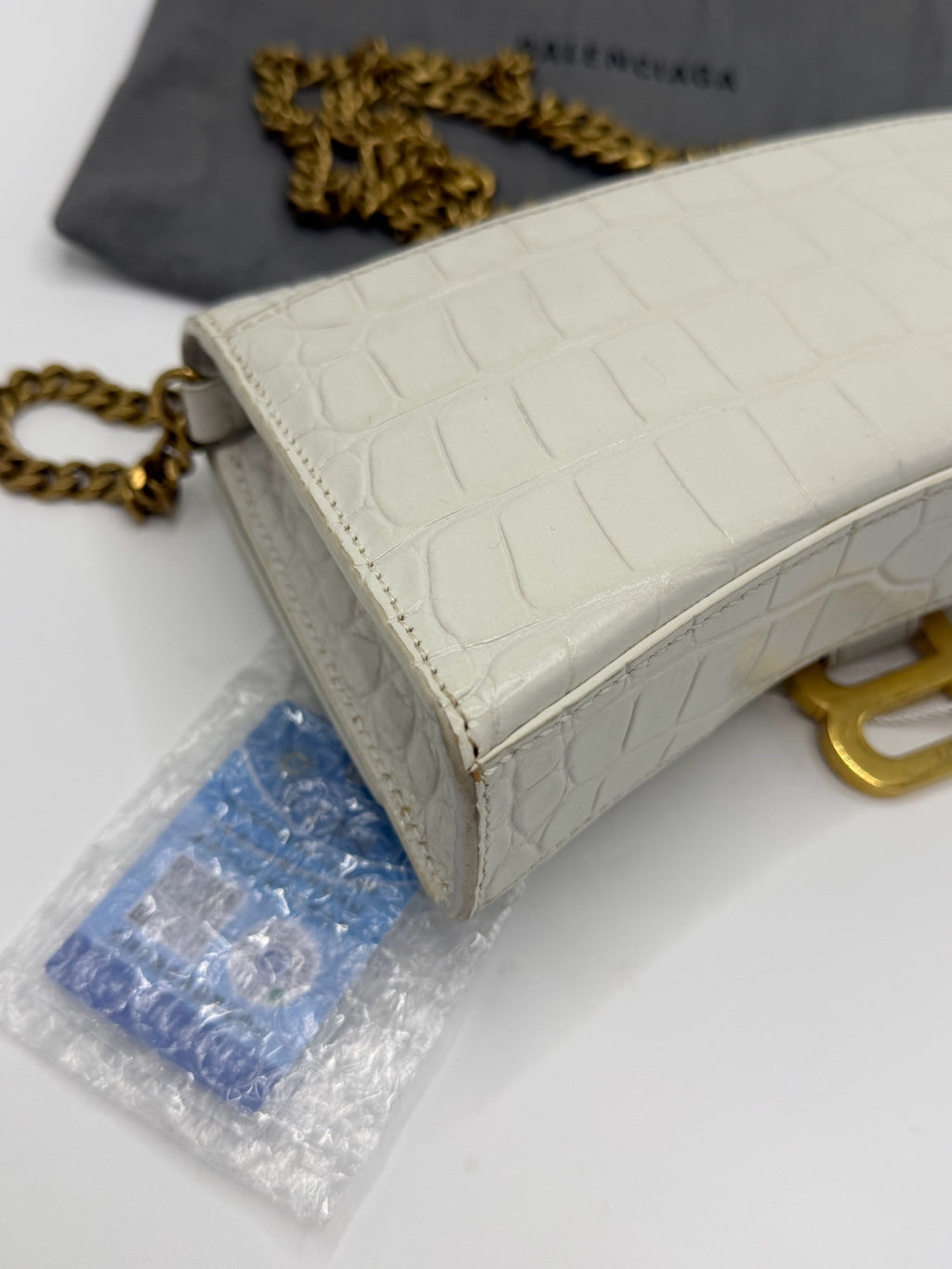 Balenciaga White Shoulder Bag