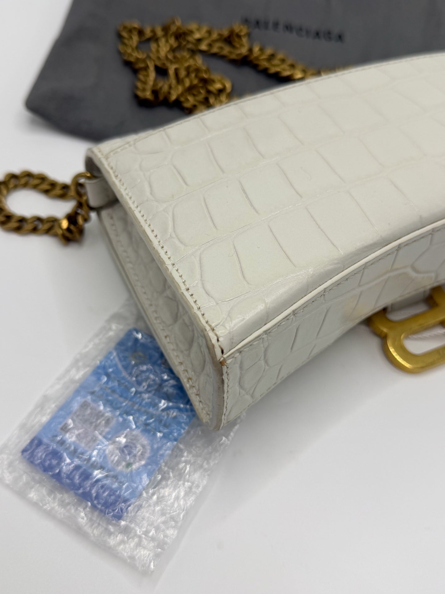 Balenciaga White Shoulder Bag