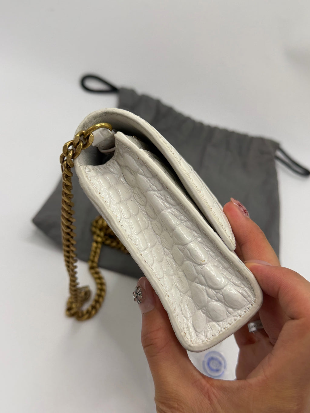 Balenciaga White Shoulder Bag