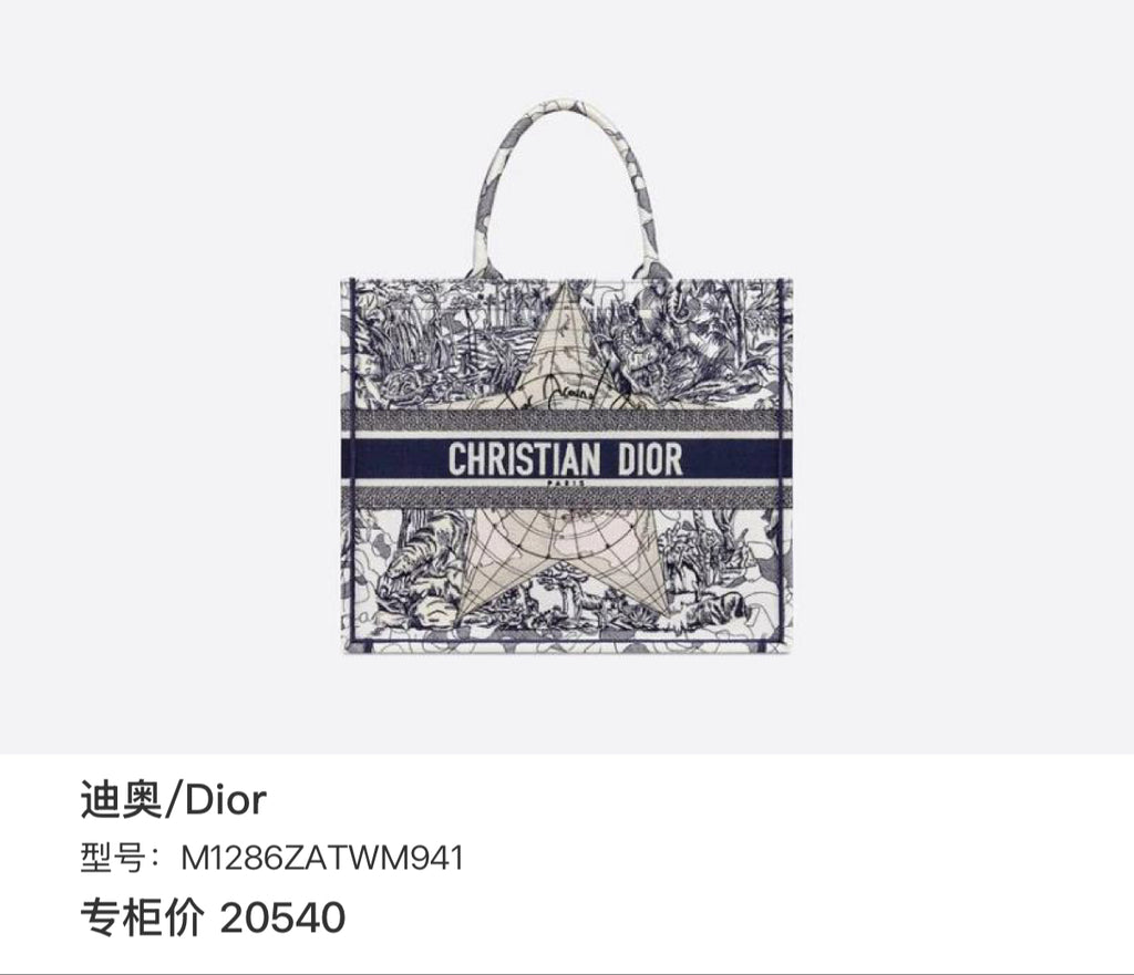 Dior Book Tote Tote M1286ZATW-M941