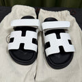 Hermes White Flip flop