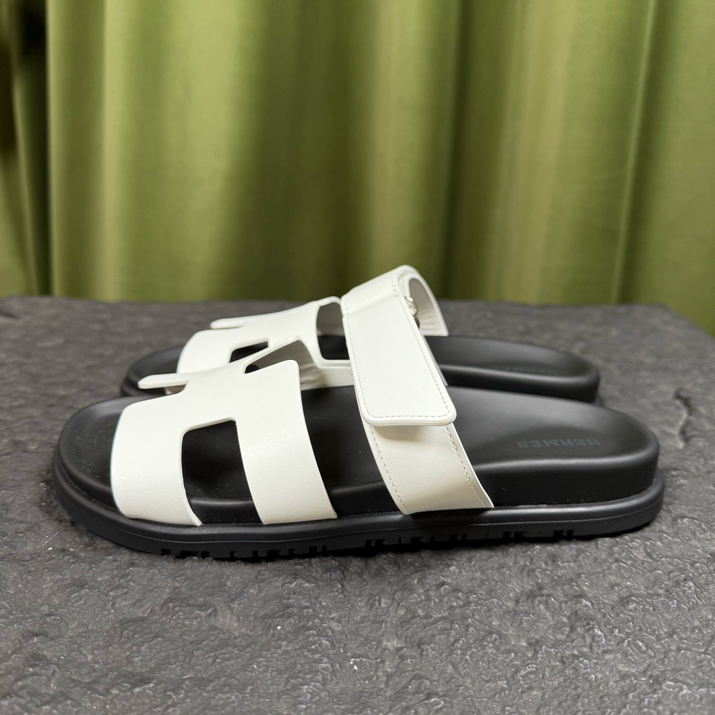 Hermes White Flip flop