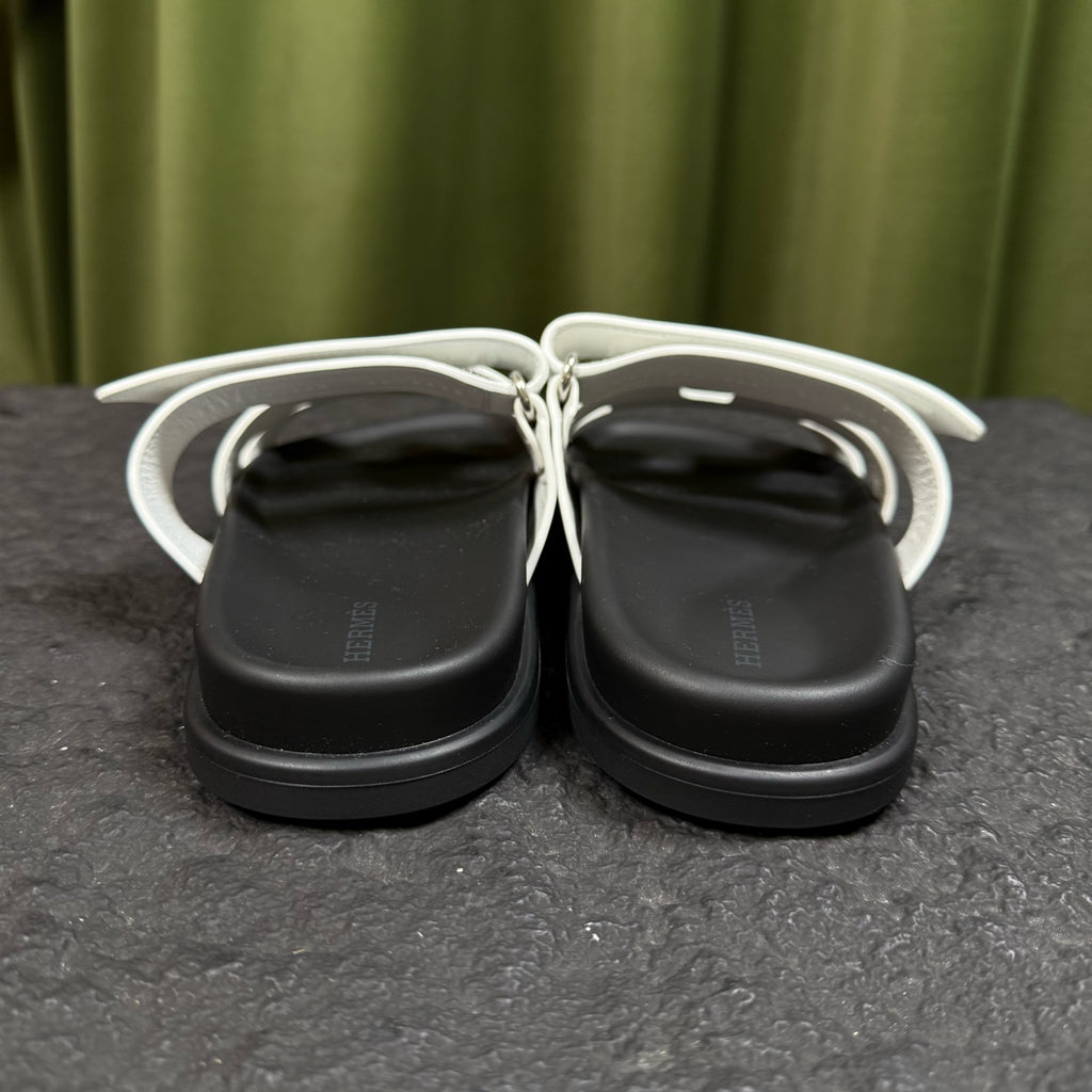 Hermes White Flip flop