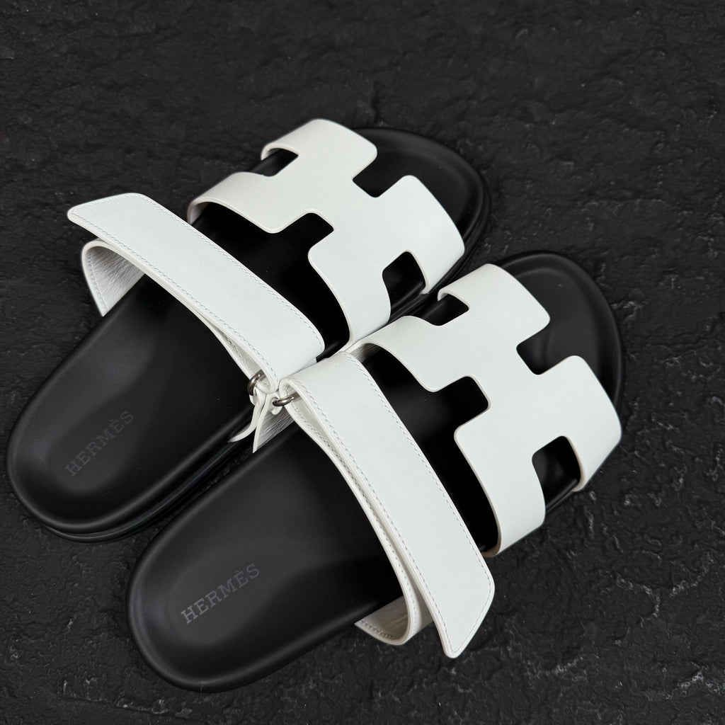 Hermes White Flip flop