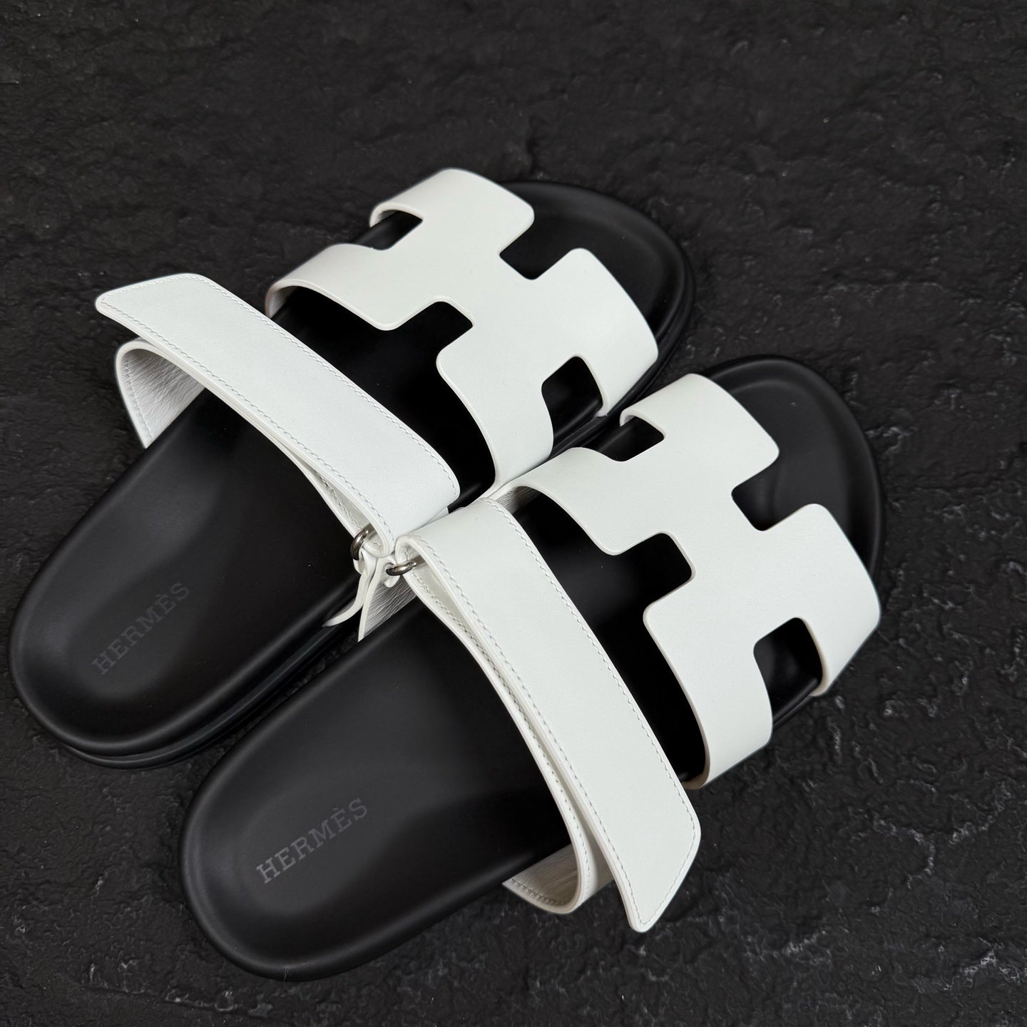 Hermes White Flip flop
