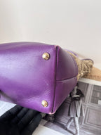 Gucci Leather Purple Tote