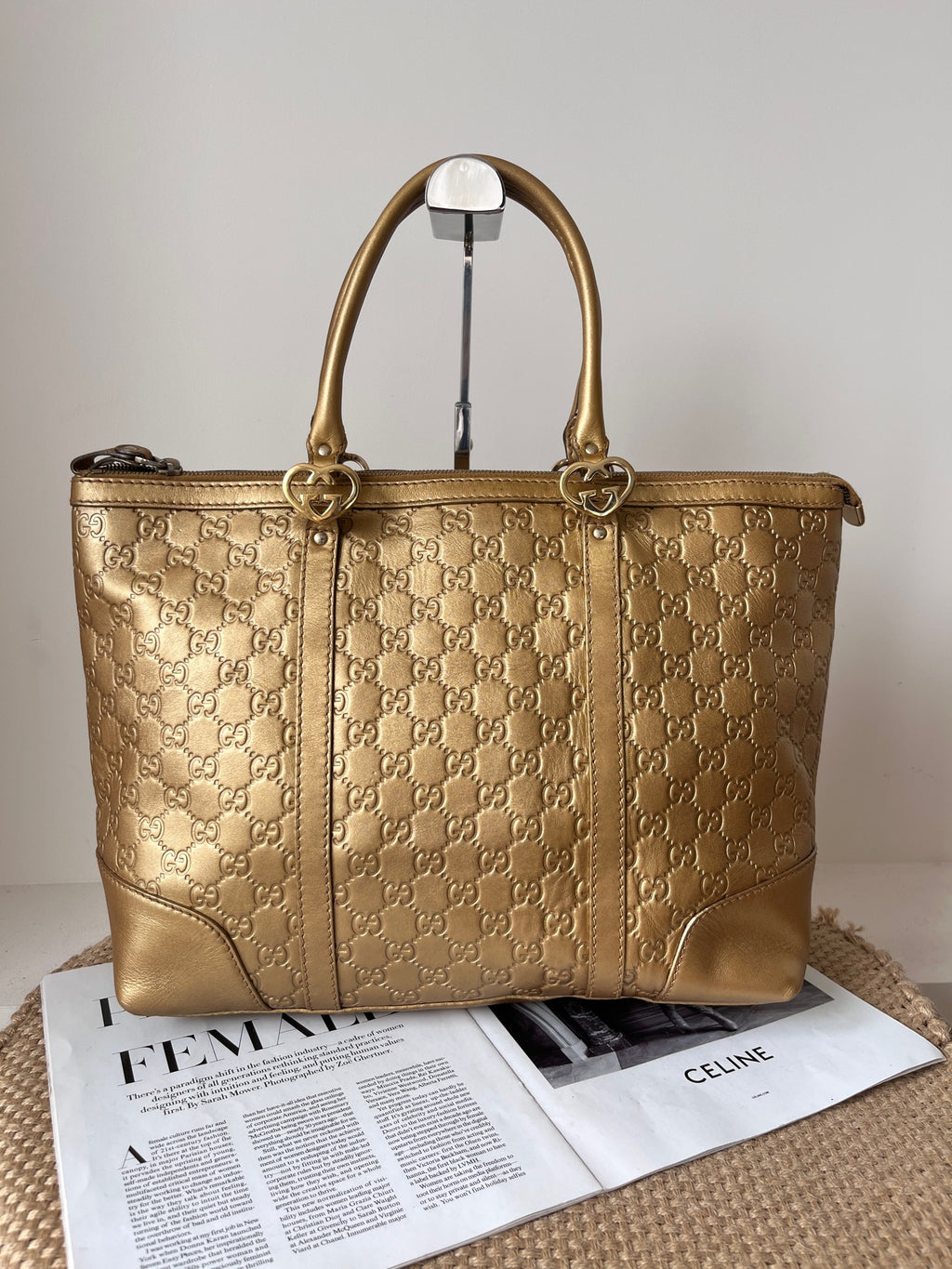 Gucci Gold Satchel