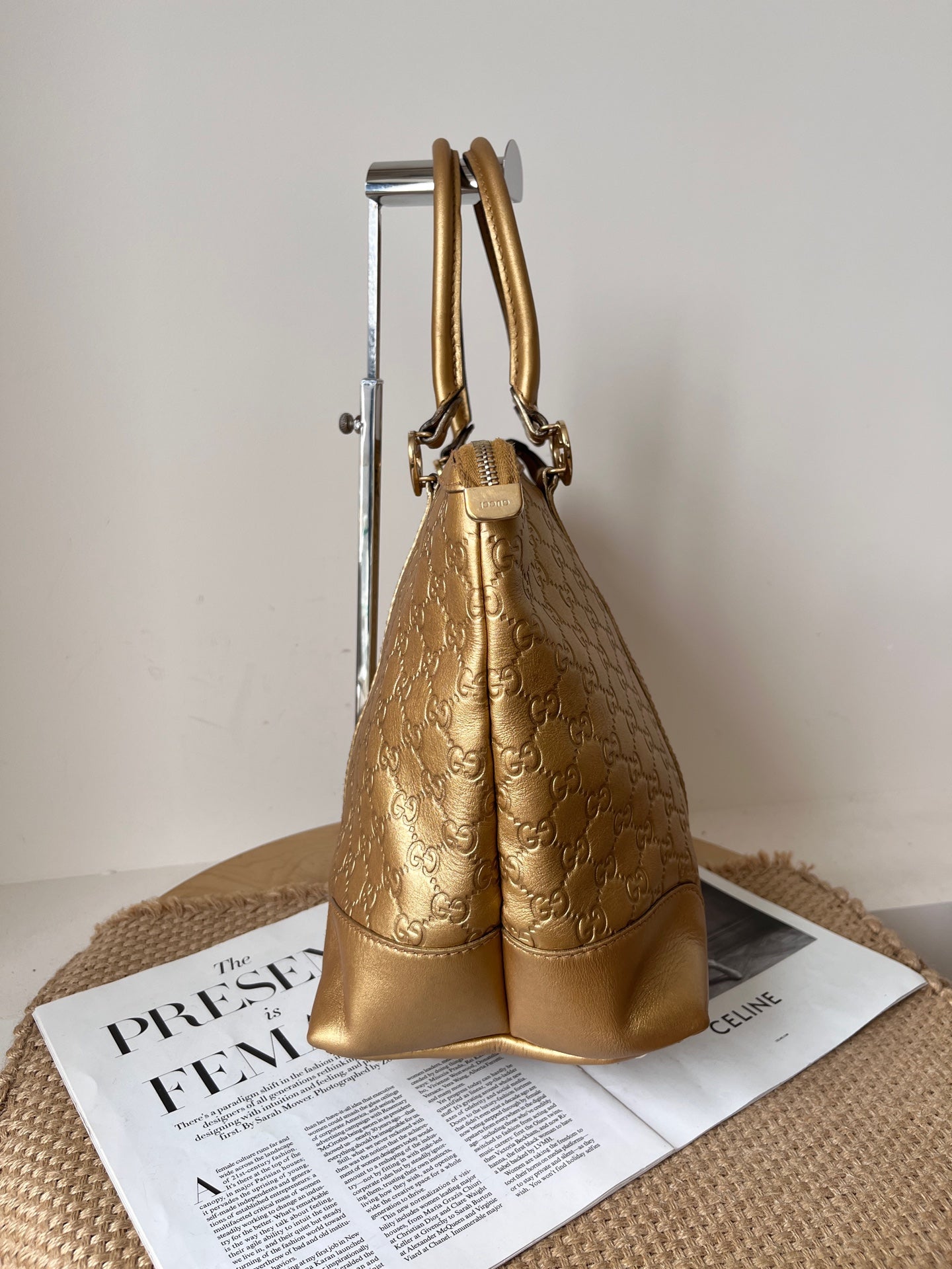 Gucci Gold Satchel