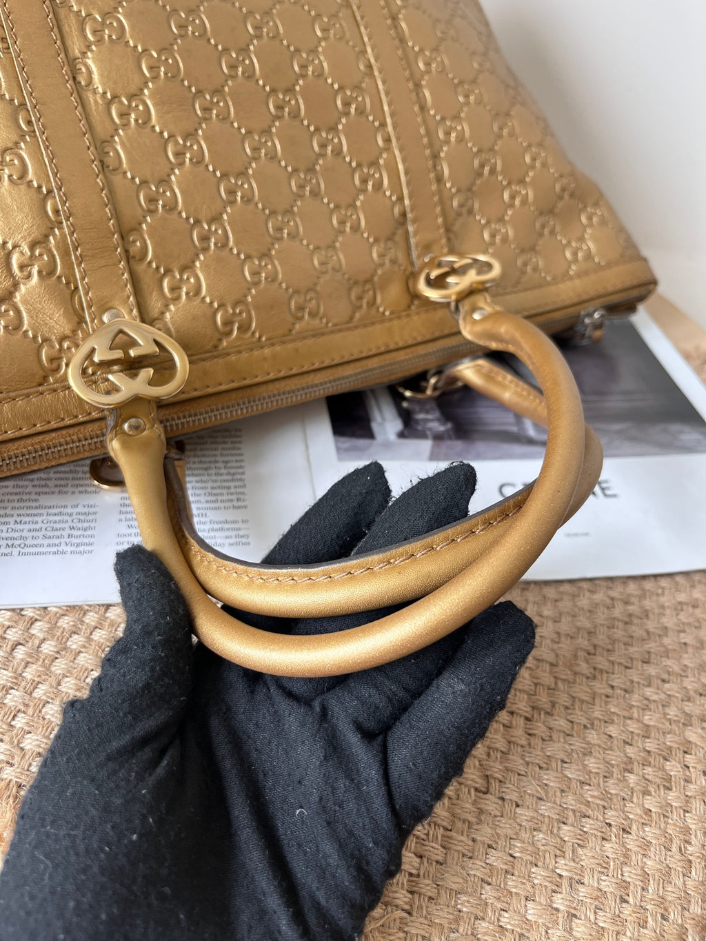 Gucci Gold Satchel