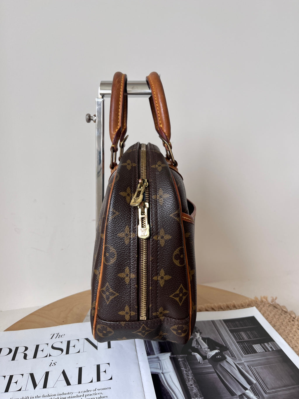 Louis Vuitton Leather Satchel