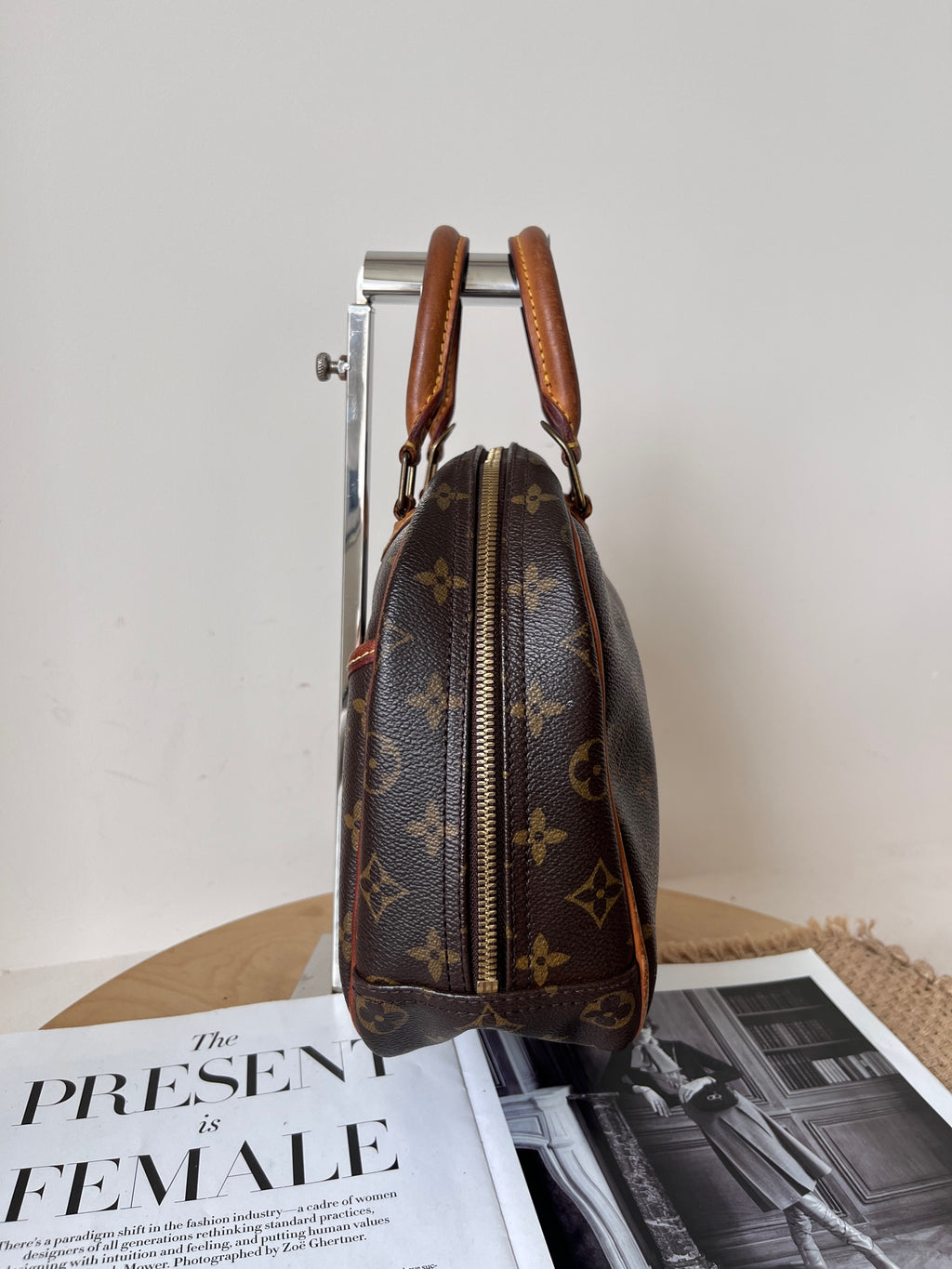Louis Vuitton Leather Satchel