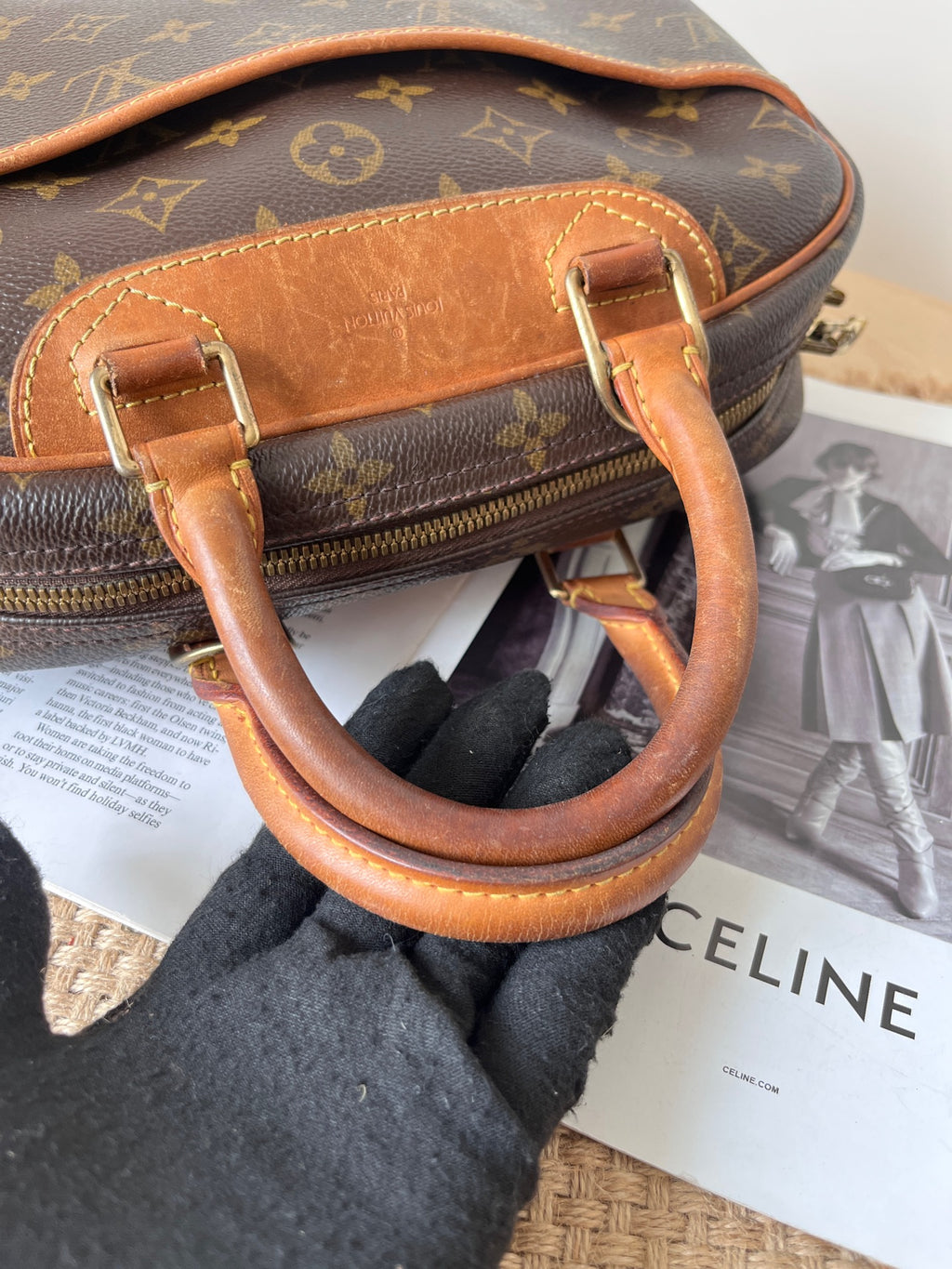 Louis Vuitton Leather Satchel
