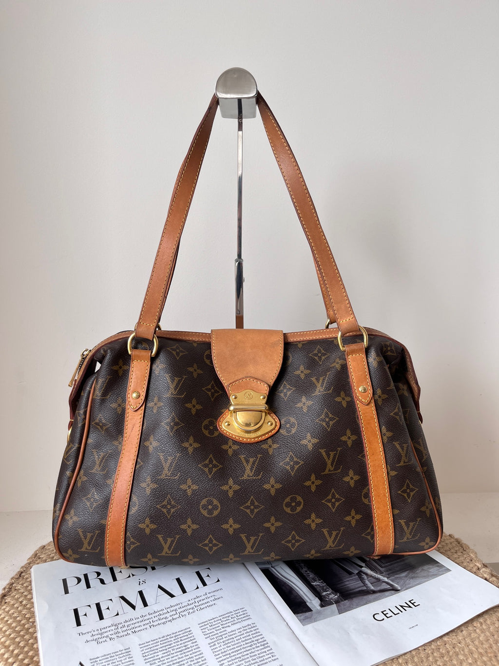Louis Vuitton Leather Satchel