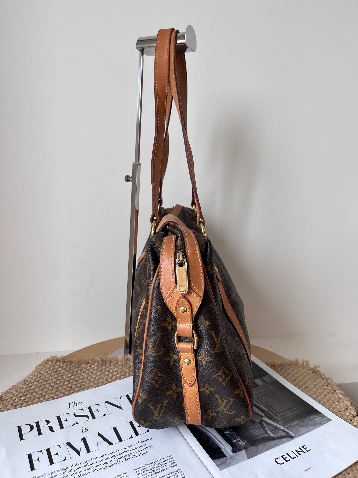 Louis Vuitton Leather Satchel