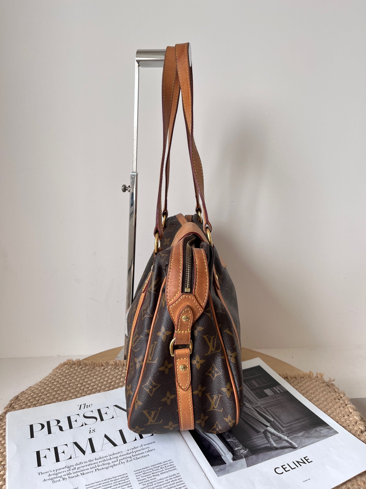Louis Vuitton Leather Satchel
