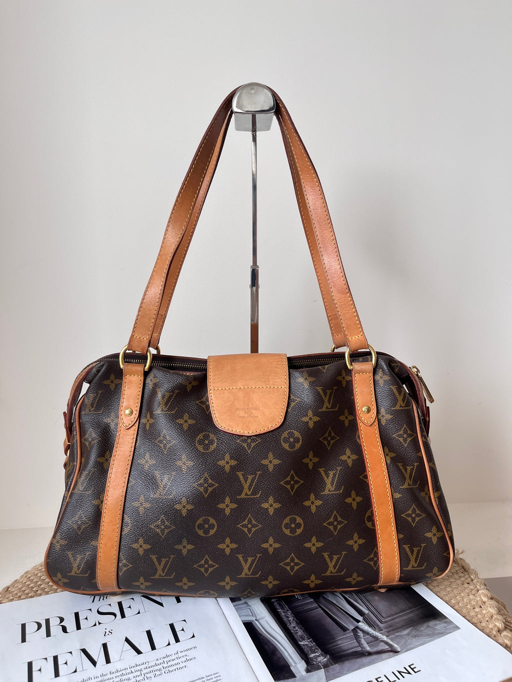 Louis Vuitton Leather Satchel