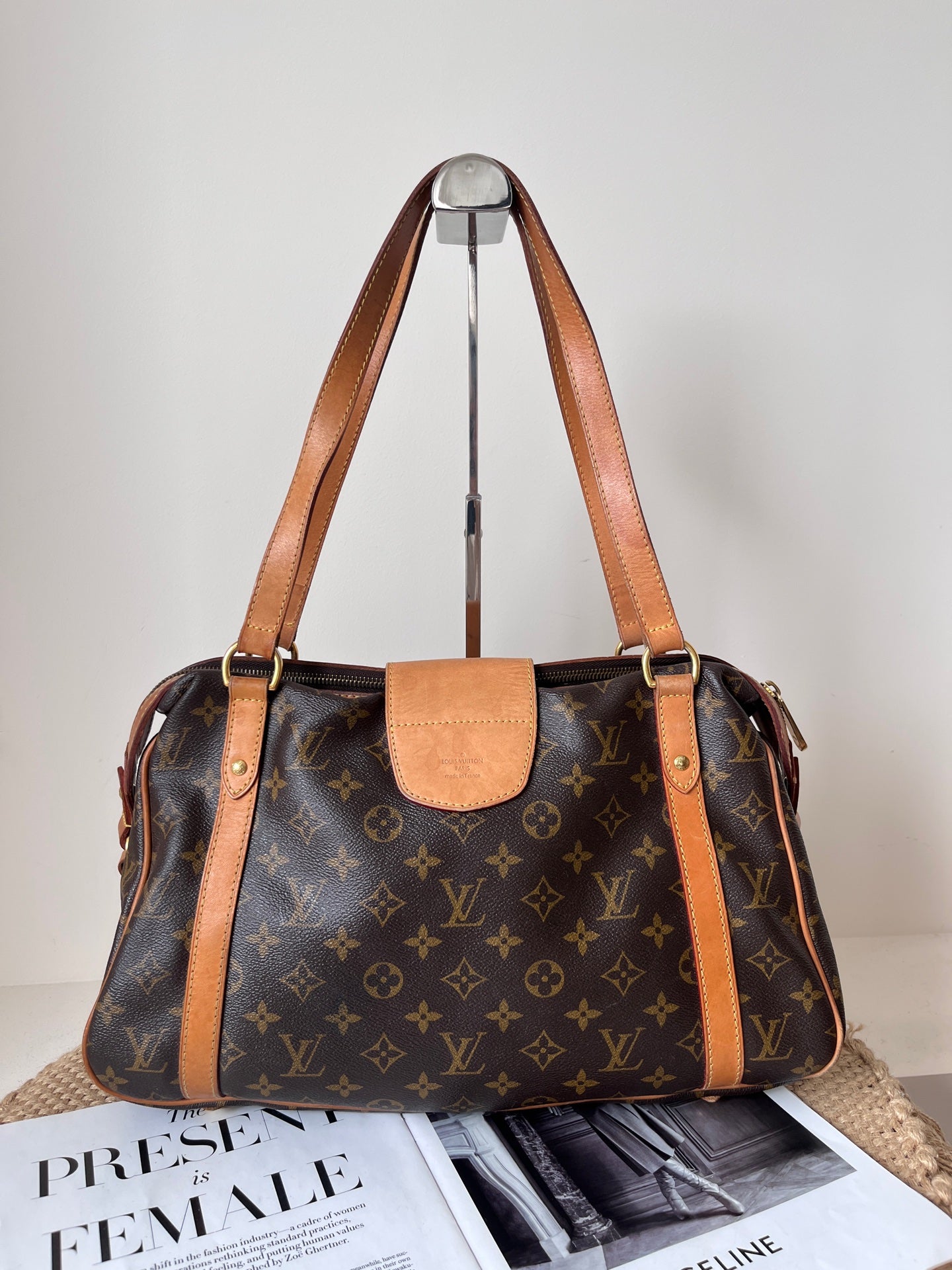 Louis Vuitton Leather Satchel