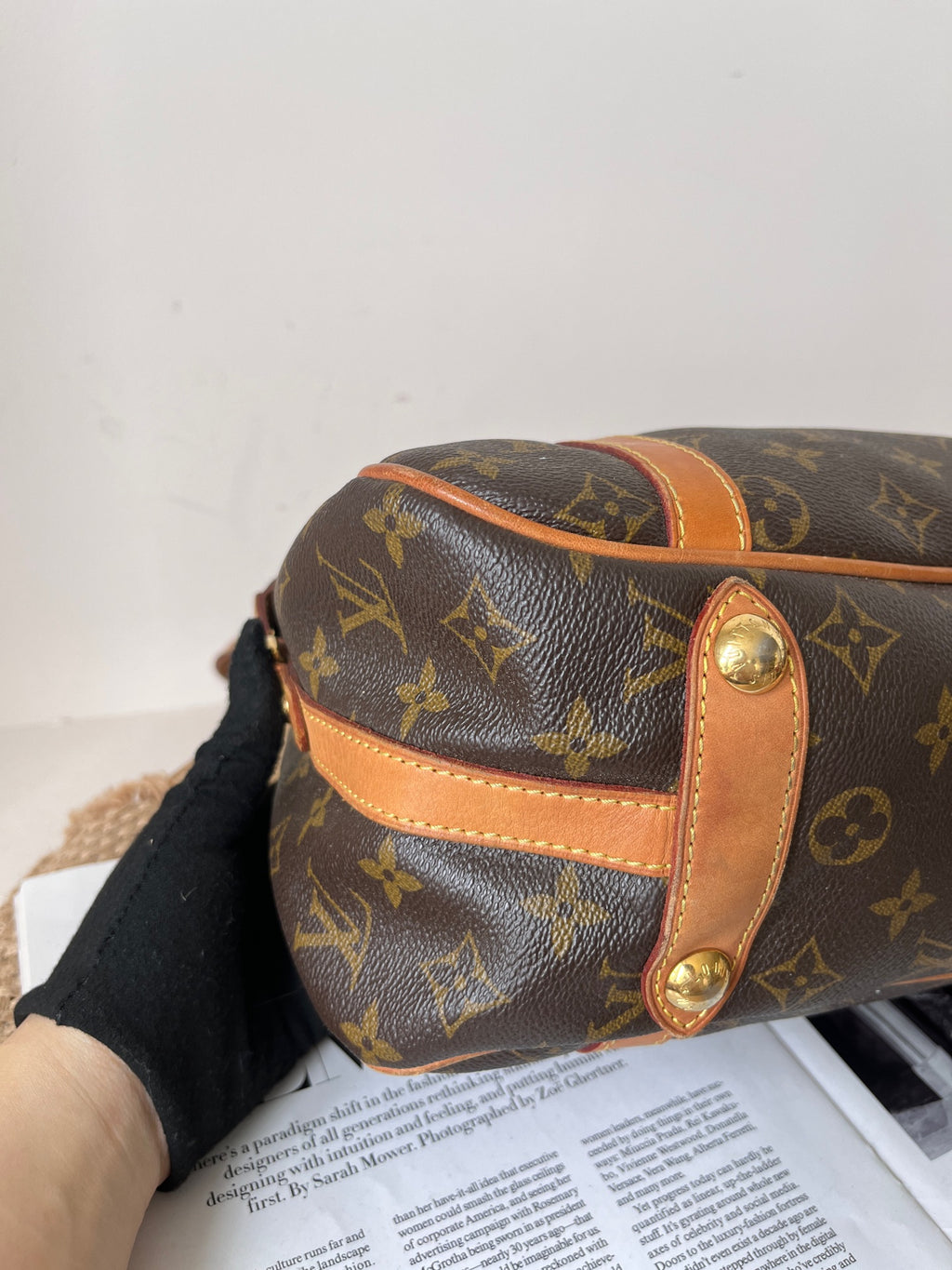 Louis Vuitton Leather Satchel