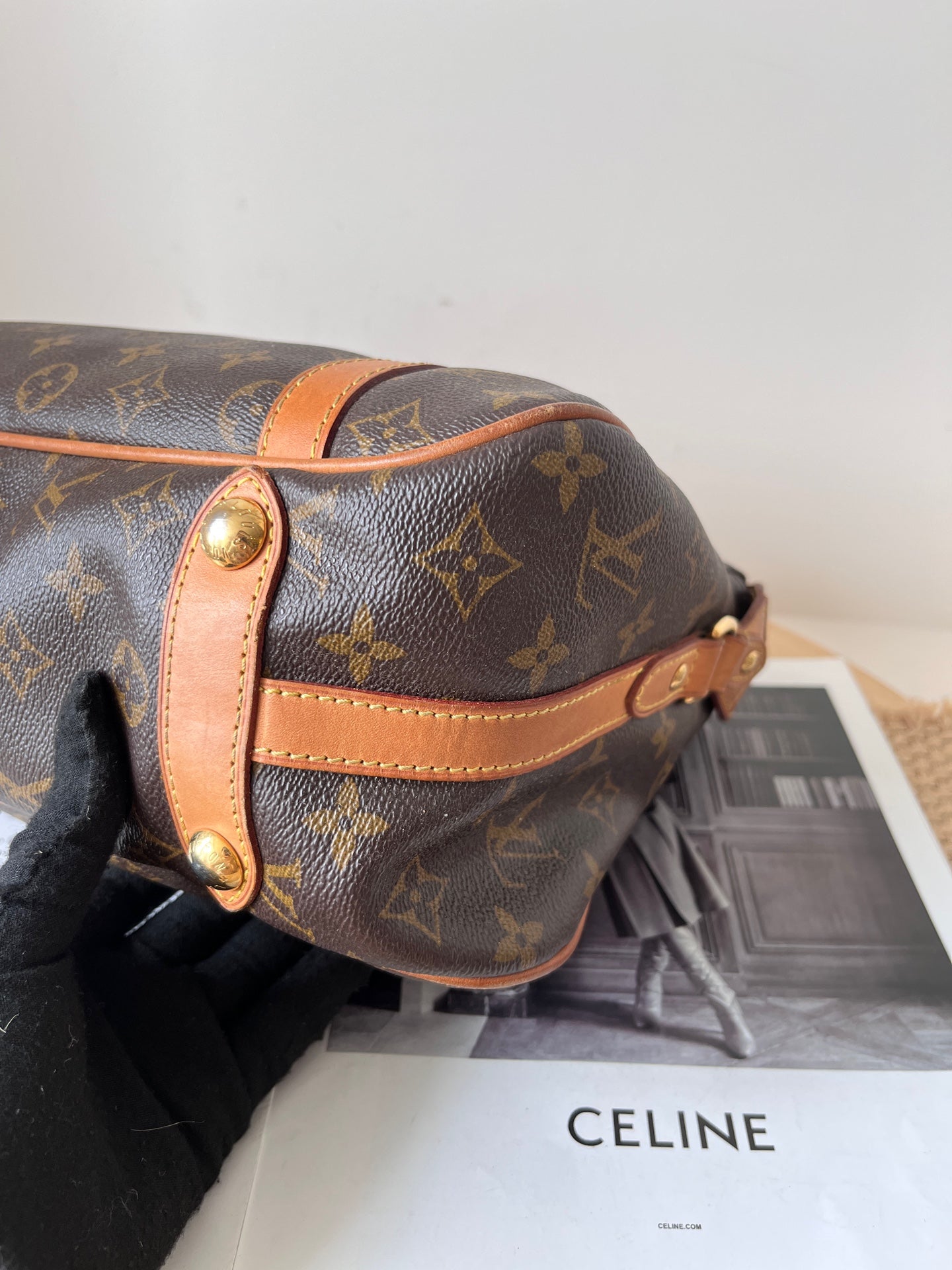 Louis Vuitton Leather Satchel