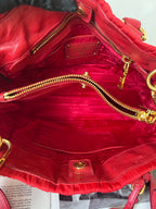 Prada Cordura Red Satchel