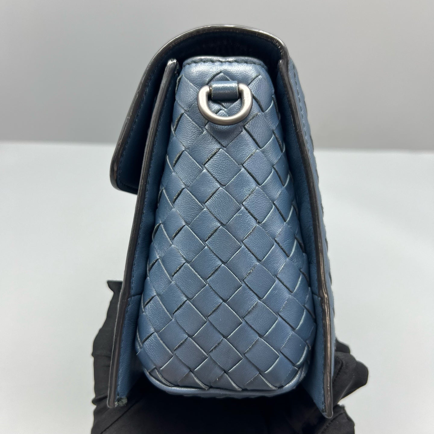 Bottega Veneta Blue Messenger Bag