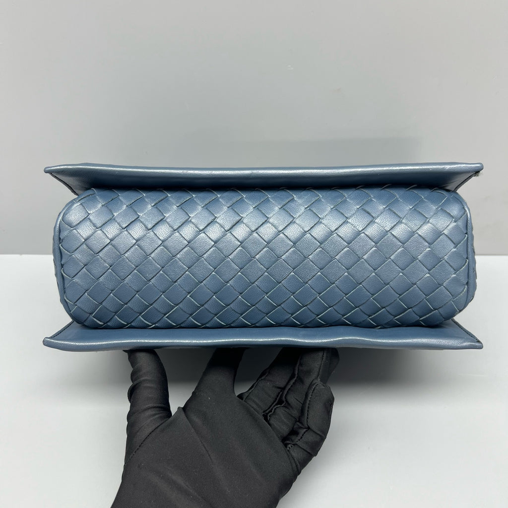 Bottega Veneta Blue Messenger Bag