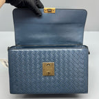 Bottega Veneta Blue Messenger Bag