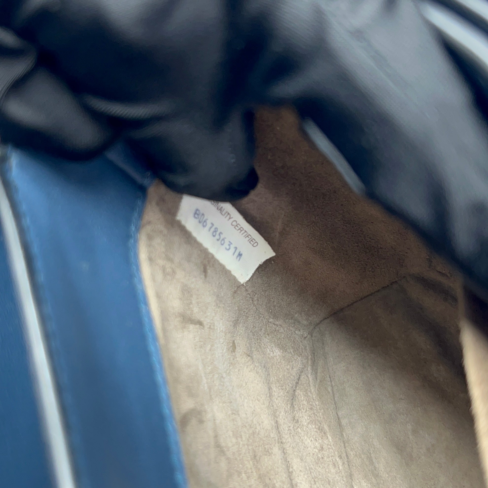 Bottega Veneta Blue Messenger Bag